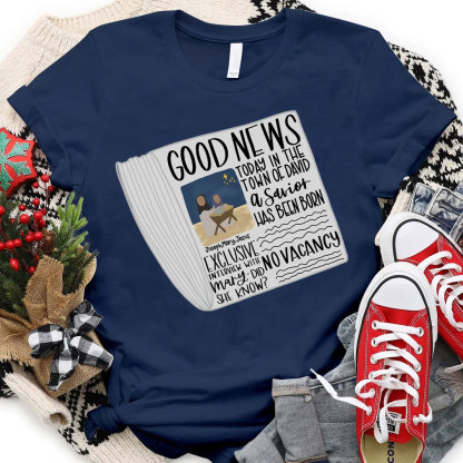 Good News Christmas Christian T-Shirt