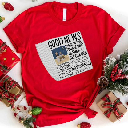 Good News Christmas Christian T-Shirt