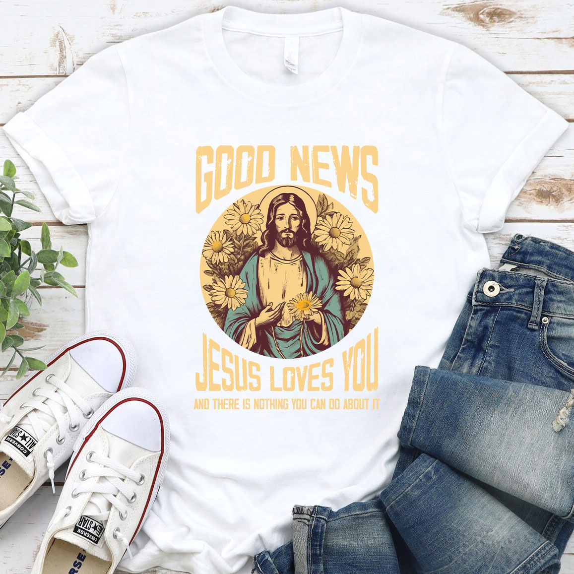 Good News  Jesus Love You Christian T-Shirt