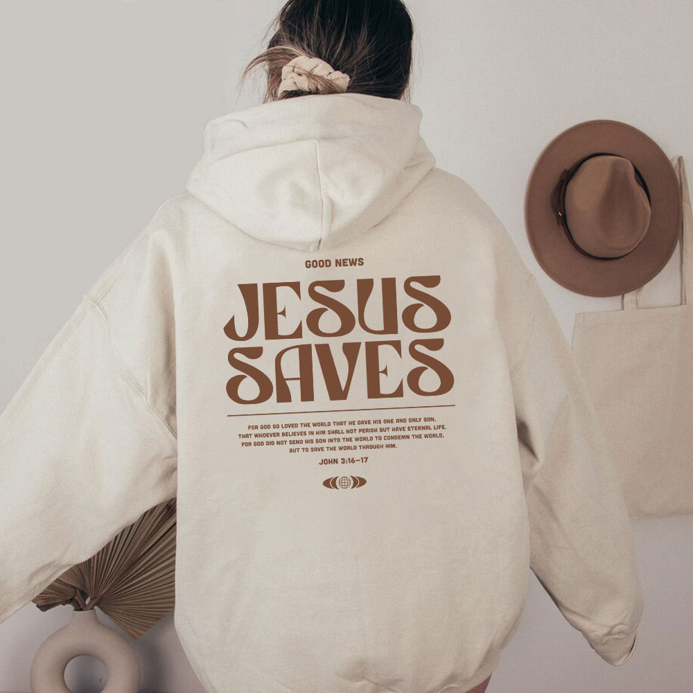 Good News Jesus Saves Christian Washed T-Shirt