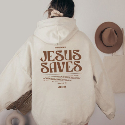 Good News Jesus Saves Christian Washed T-Shirt