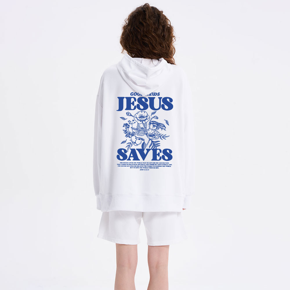 Good News Jesus Saves Classic Christian Hoodie