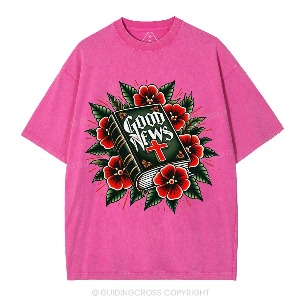 New-Sample Christian Washed T-Shirt Sale - GuidingCross