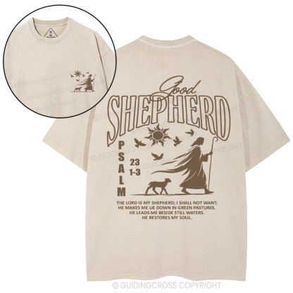 Good Shepherd Christian Washed T-Shirt