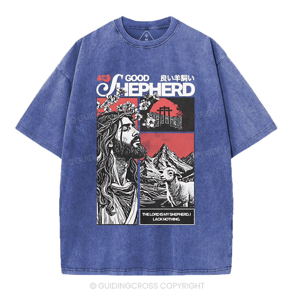 Good Shepherd Christian Washed T-Shirt