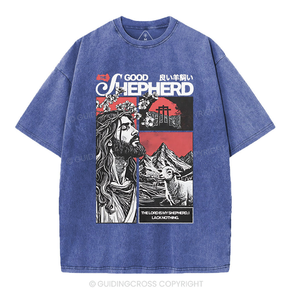 Good Shepherd Christian Washed T-Shirt