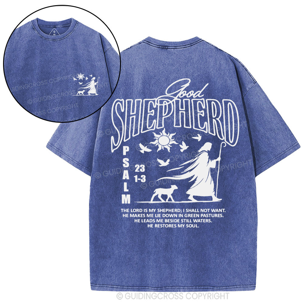 Good Shepherd Christian Washed T-Shirt