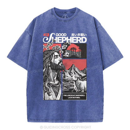 Good Shepherd Christian Washed T-Shirt