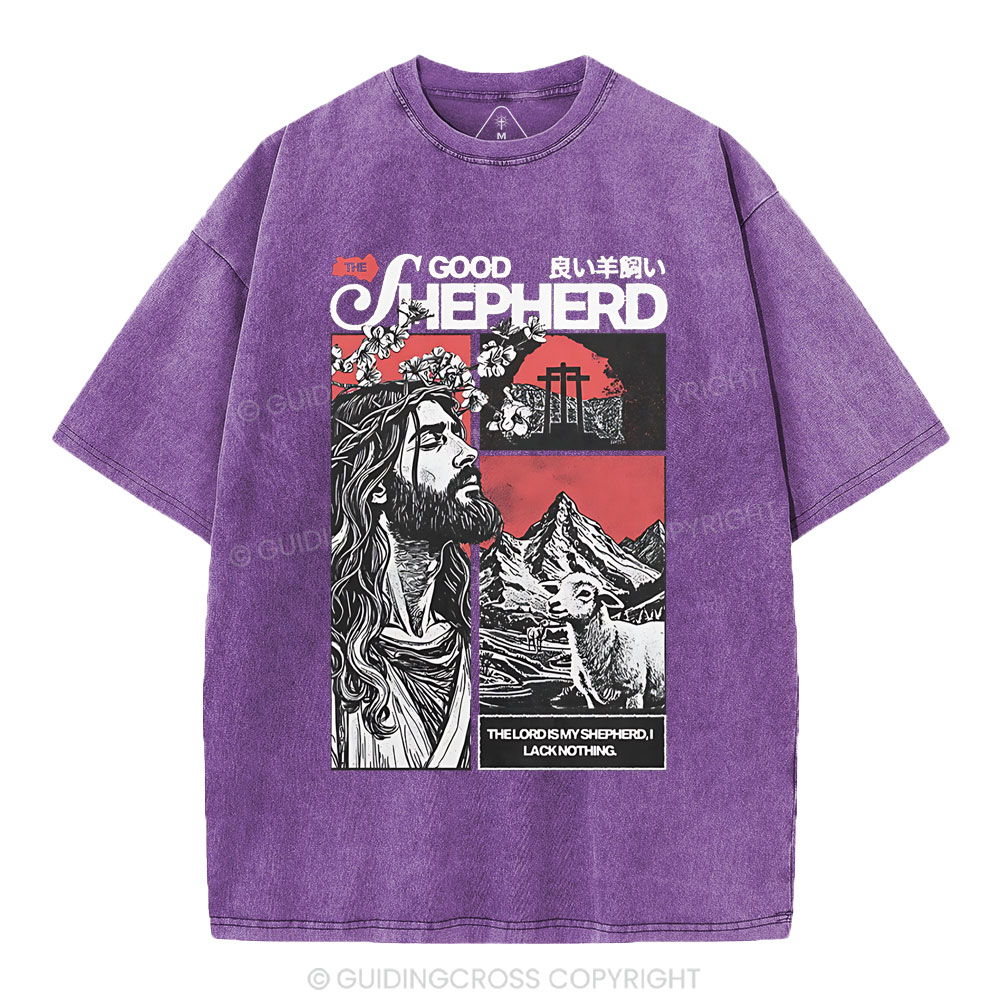 Good Shepherd Christian Washed T-Shirt