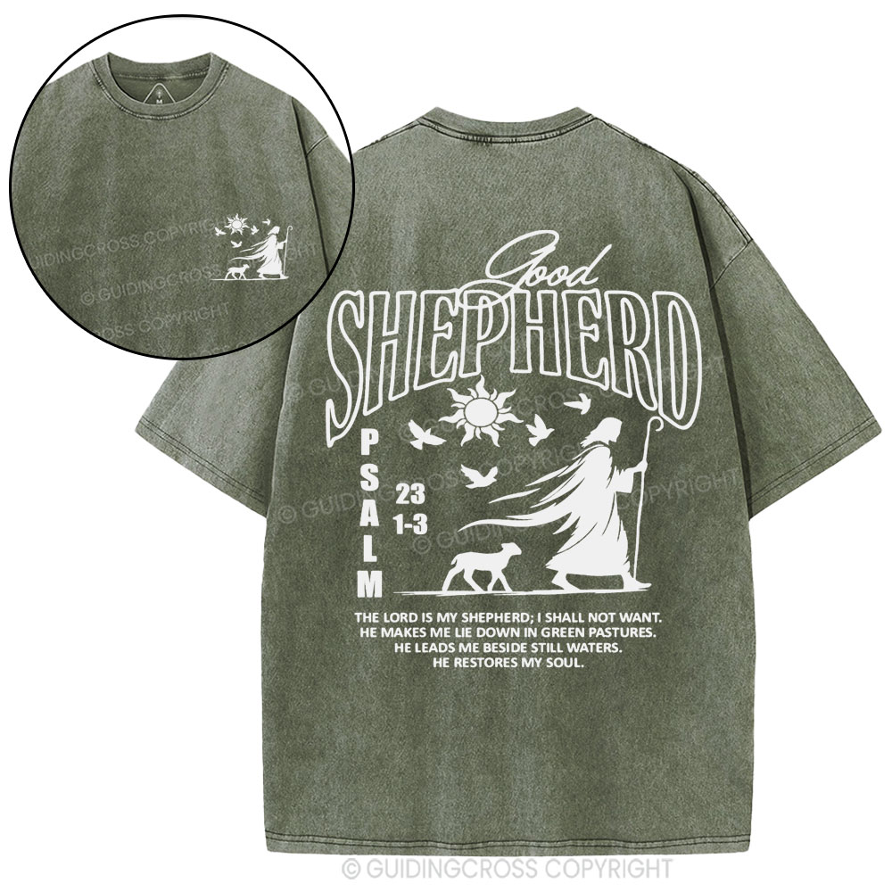 Good Shepherd Christian Washed T-Shirt