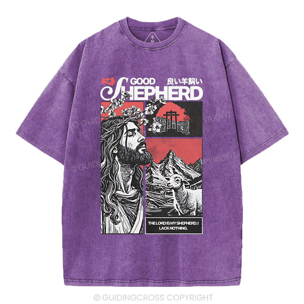 Good Shepherd Christian Washed T-Shirt