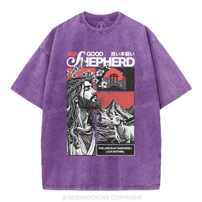 Good Shepherd Christian Washed T-Shirt