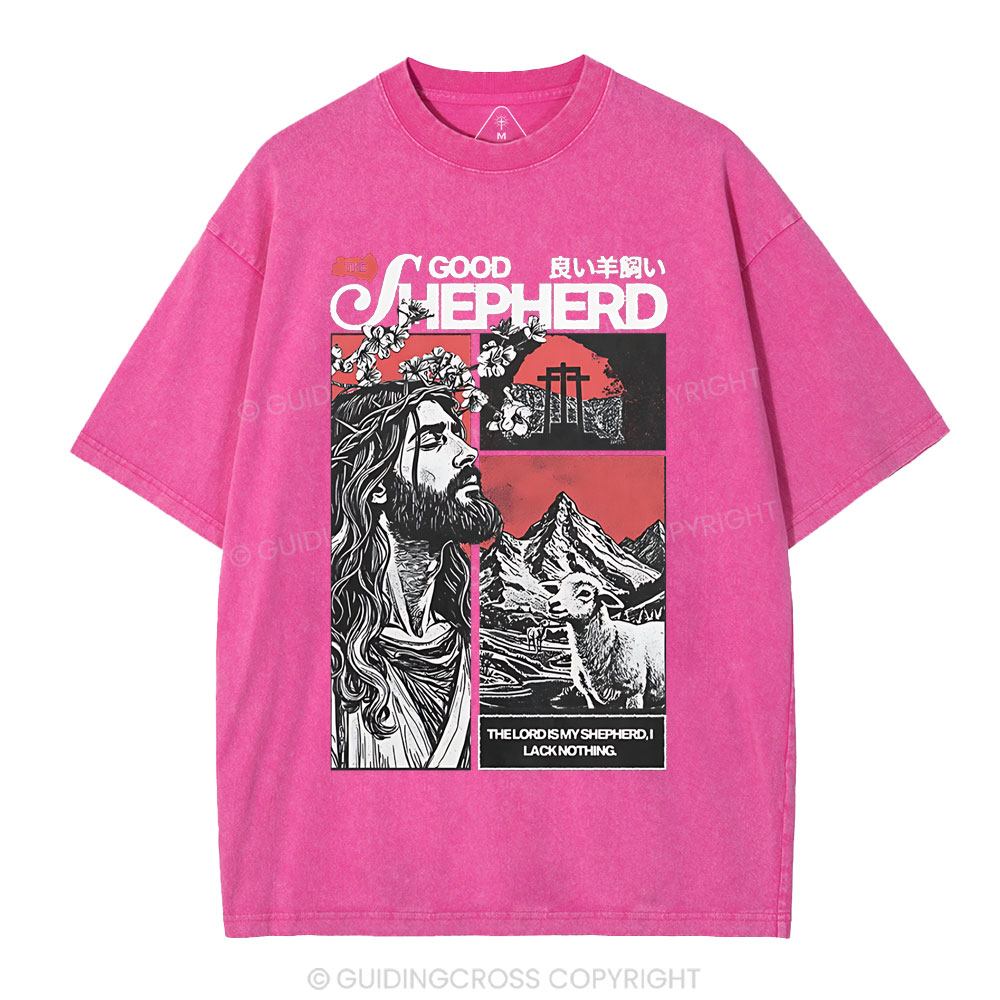 Good Shepherd Christian Washed T-Shirt