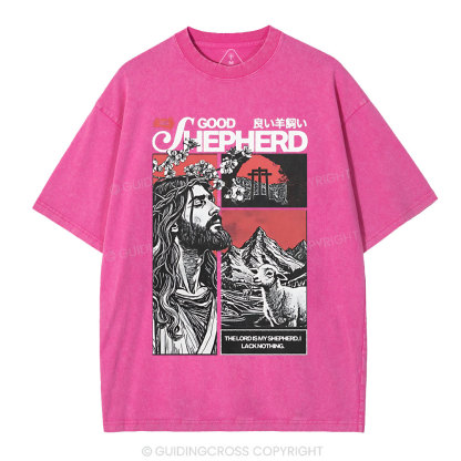 Good Shepherd Christian Washed T-Shirt