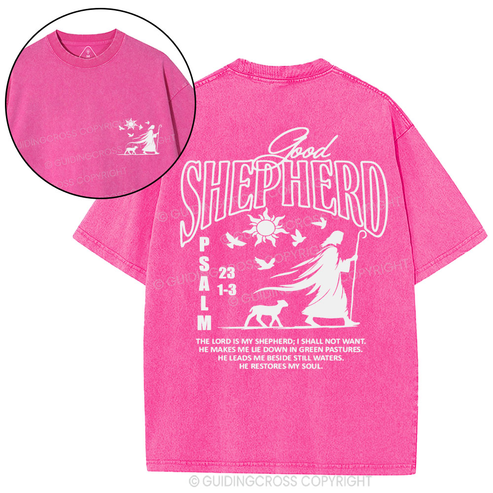 Good Shepherd Christian Washed T-Shirt