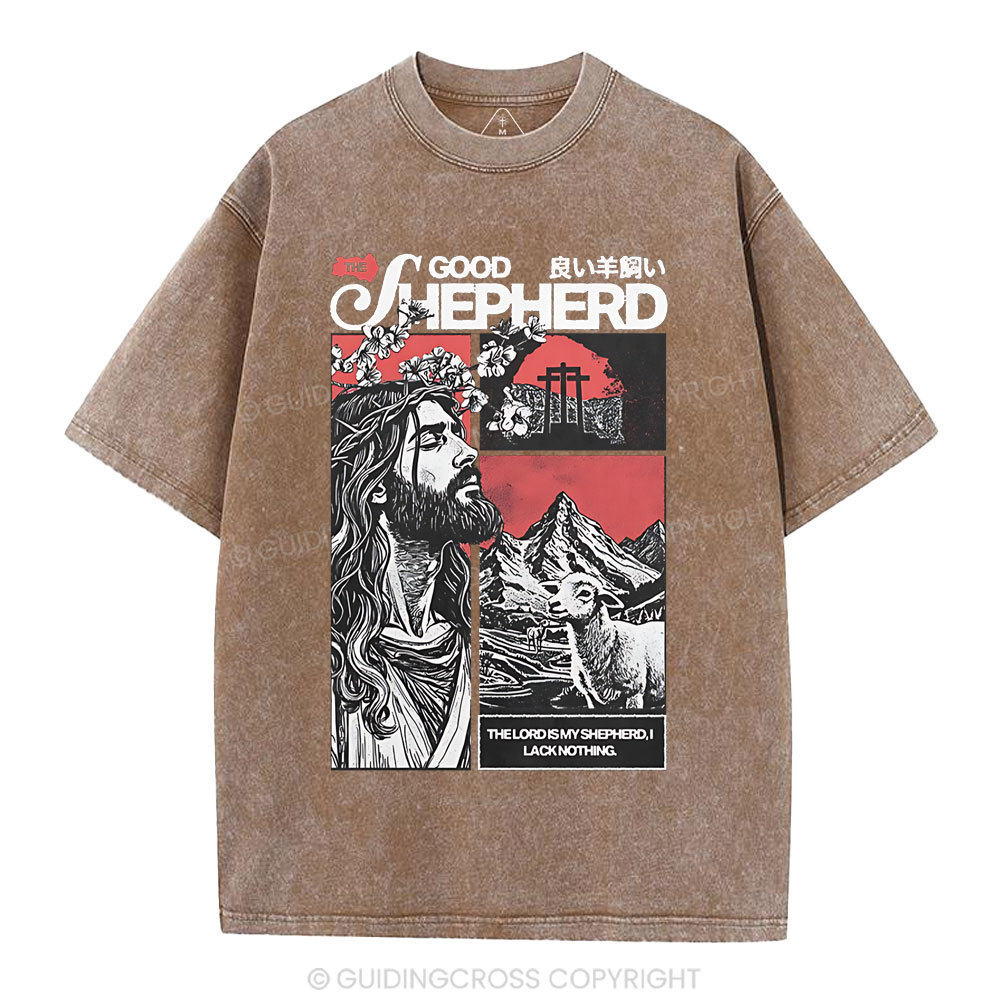 Good Shepherd Christian Washed T-Shirt