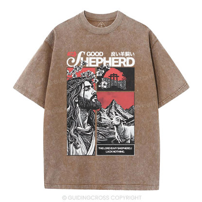 Good Shepherd Christian Washed T-Shirt