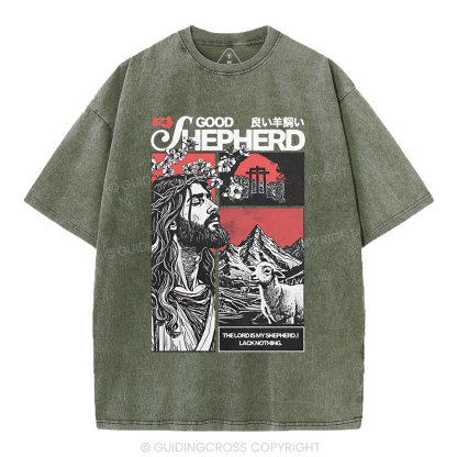 Good Shepherd Christian Washed T-Shirt