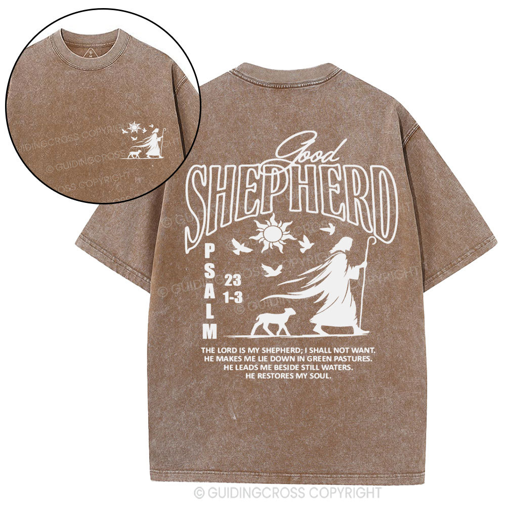 Good Shepherd Christian Washed T-Shirt