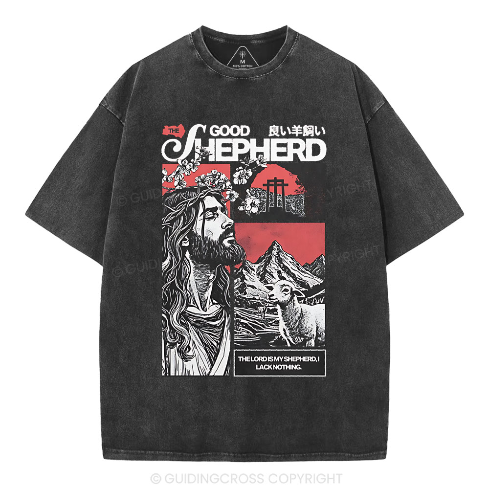 Good Shepherd Christian Washed T-Shirt