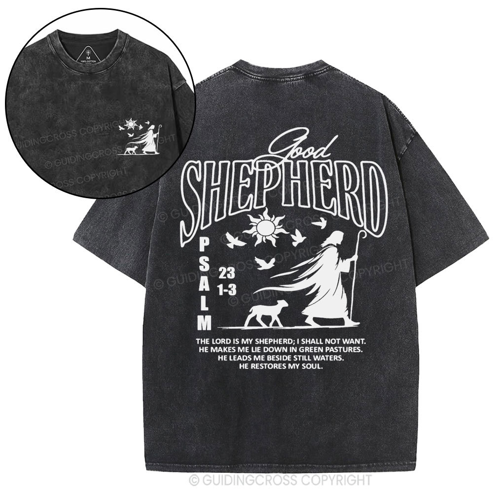 Good Shepherd Christian Washed T-Shirt