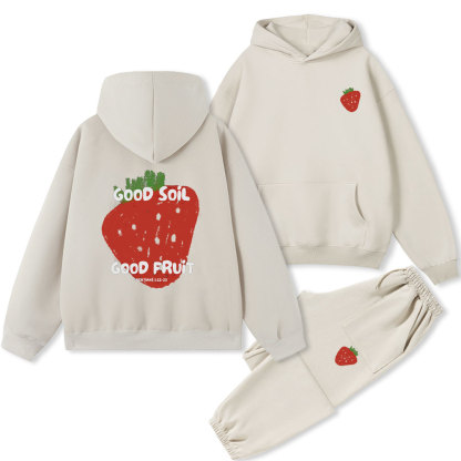 Good Soil Good Friut Christian Fleece Hoodie Set