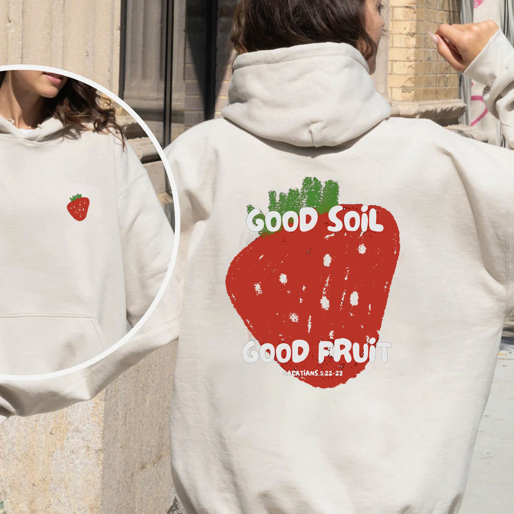 Good Soil Good Friut Christian Fleece Hoodie Set