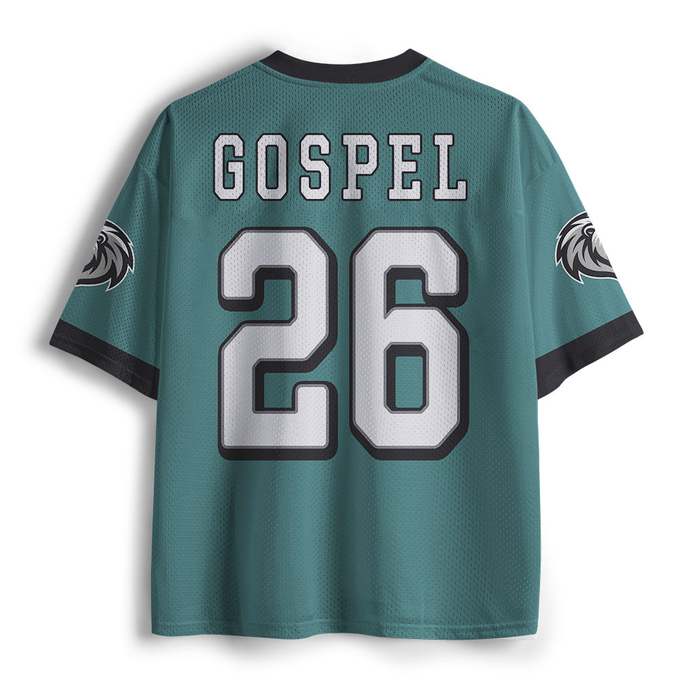 Gospel Christian Green Mesh Jersey