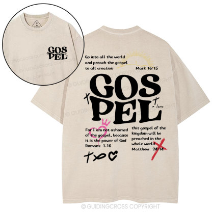 Gospel Christian Washed T-Shirt