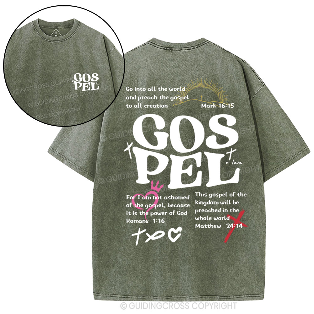 Gospel Christian Washed T-Shirt