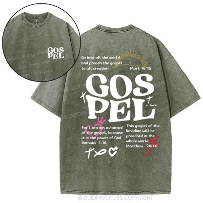 Gospel Christian Washed T-Shirt