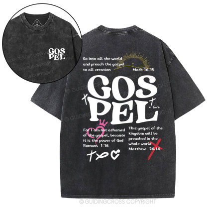 Gospel Christian Washed T-Shirt