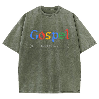 Gospel Christian Washed T-shirt