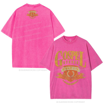 Gospel Runner Christian Washed T-Shirt