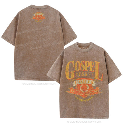 Gospel Runner Christian Washed T-Shirt