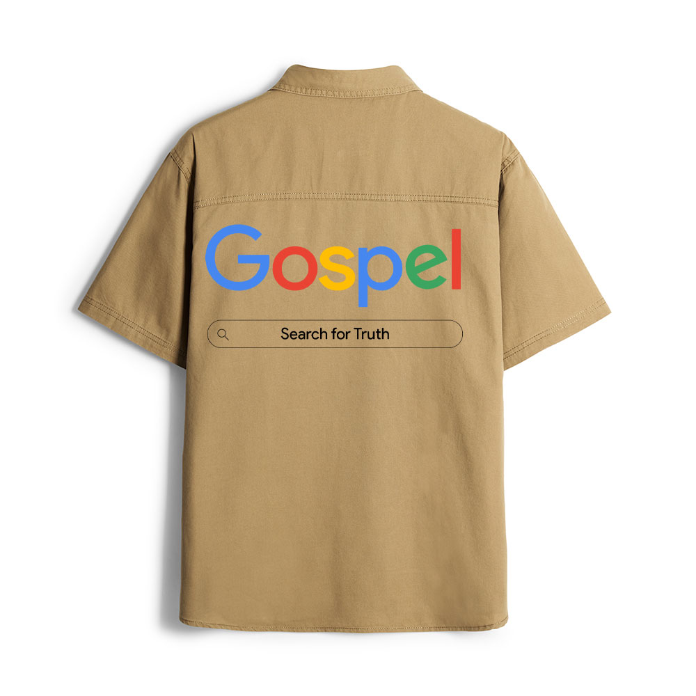 Gospel Search For Truth Christian Work Shirt