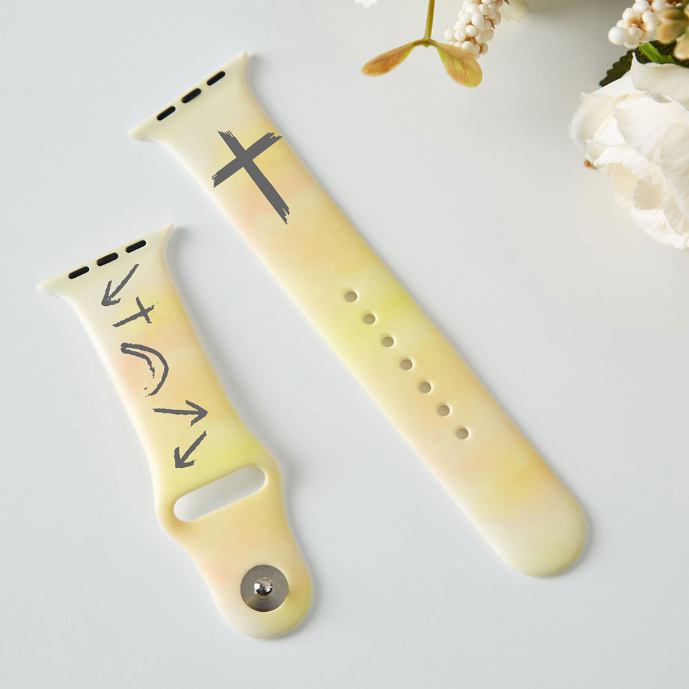 Gospel Symbols Christian Tie Dye Watch Band