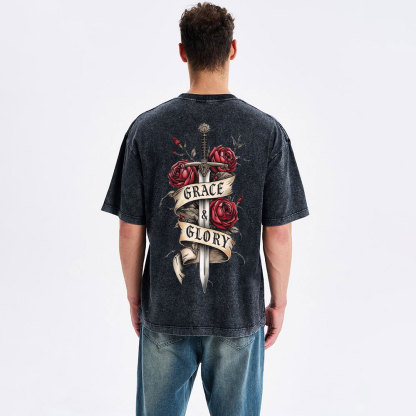 Grace & Glory Christian Washed T-Shirt