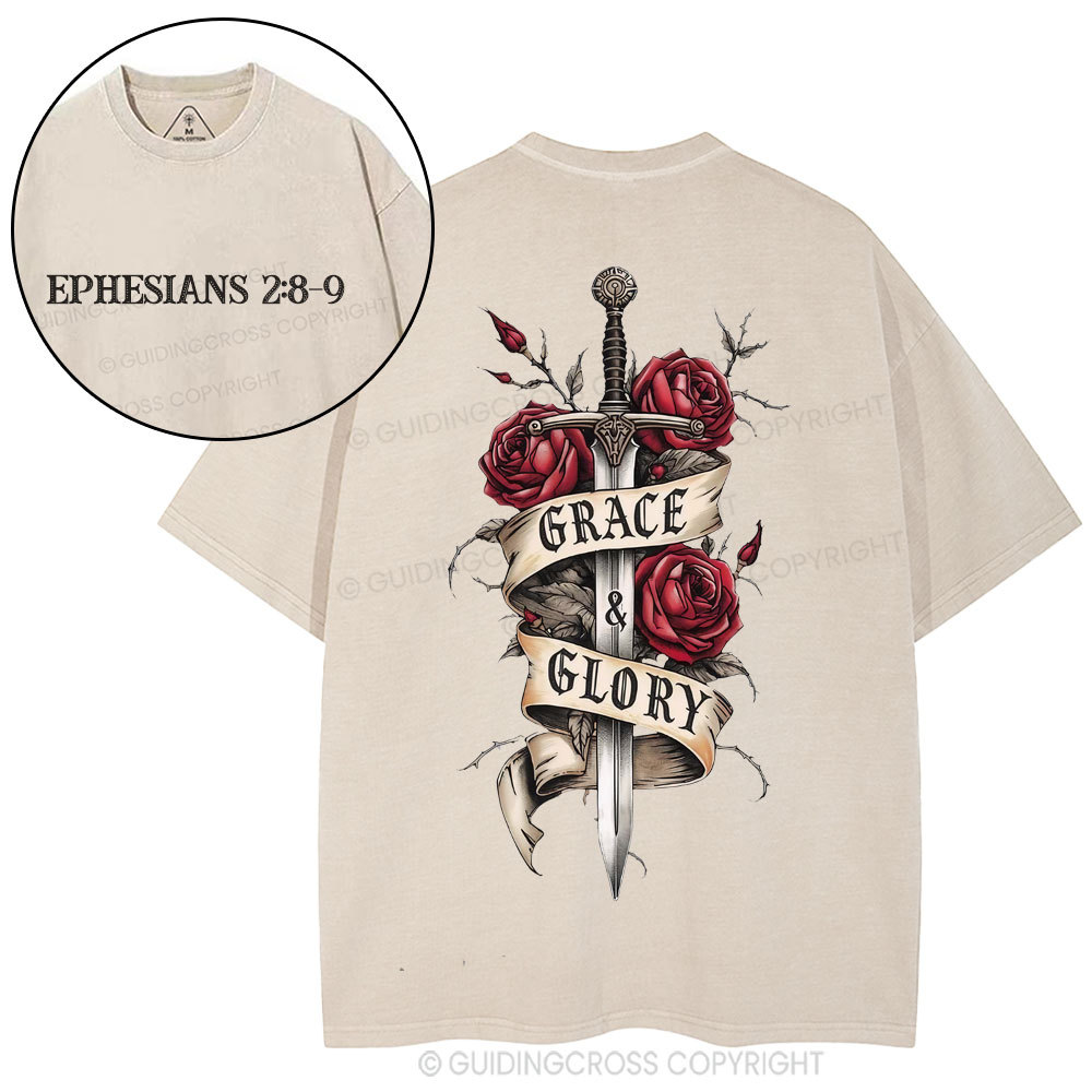 Grace & Glory Christian Washed T-Shirt