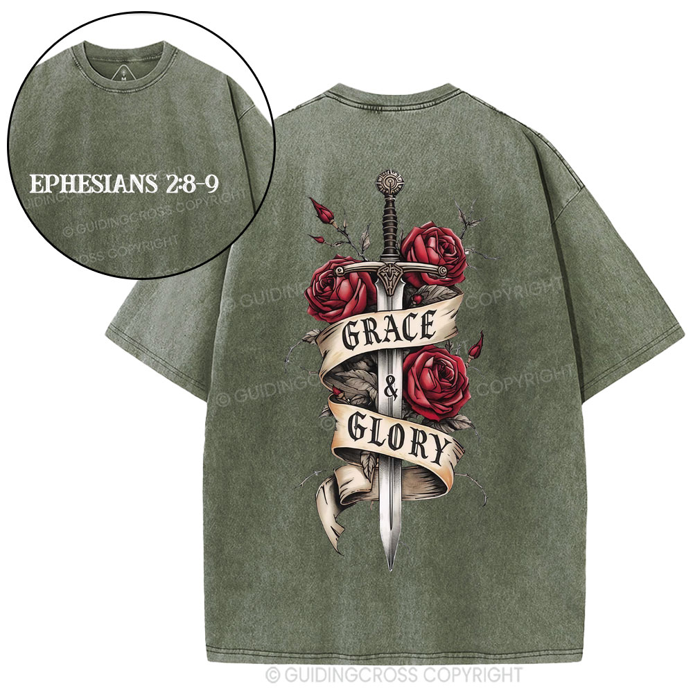 Grace & Glory Christian Washed T-Shirt