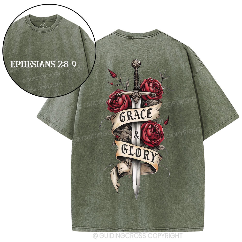 Grace & Glory Christian Washed T-Shirt
