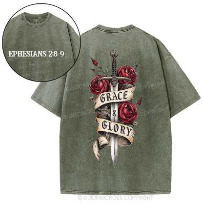 Grace & Glory Christian Washed T-Shirt