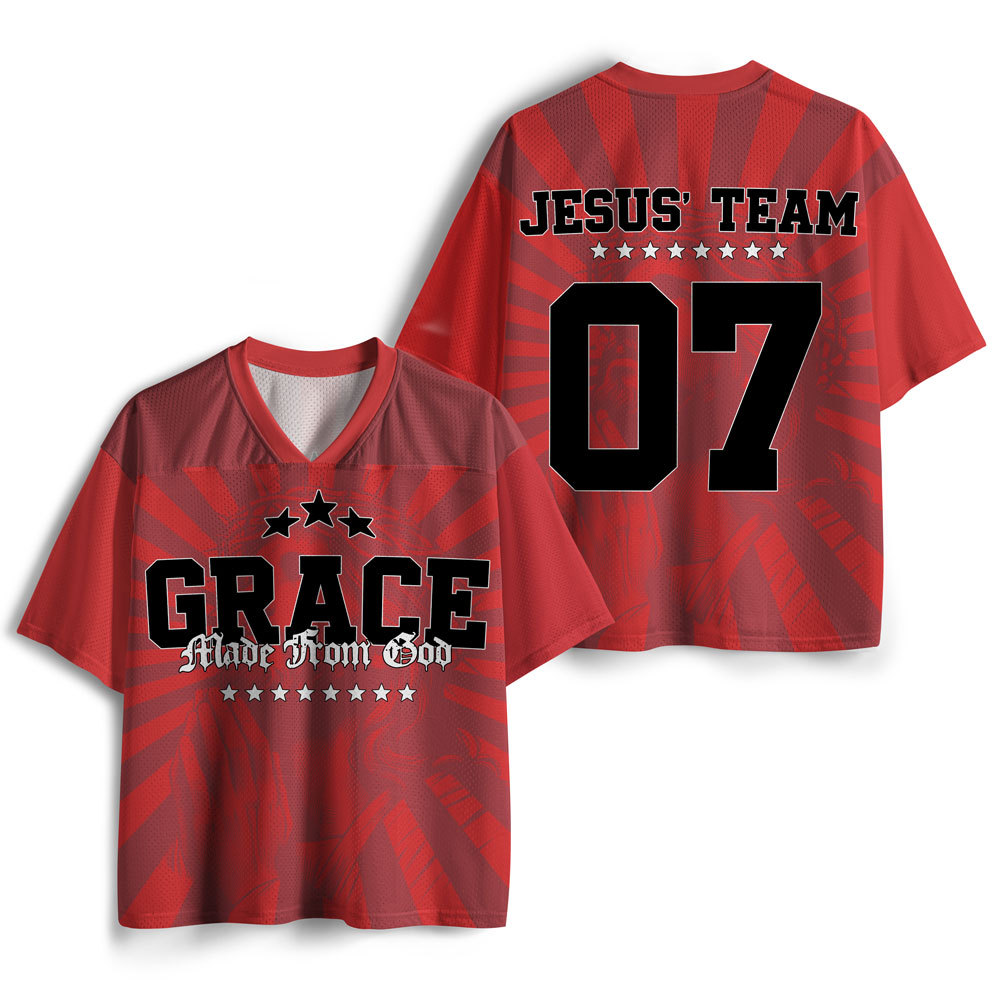 Grace Made From God Christian Mesh Jersey