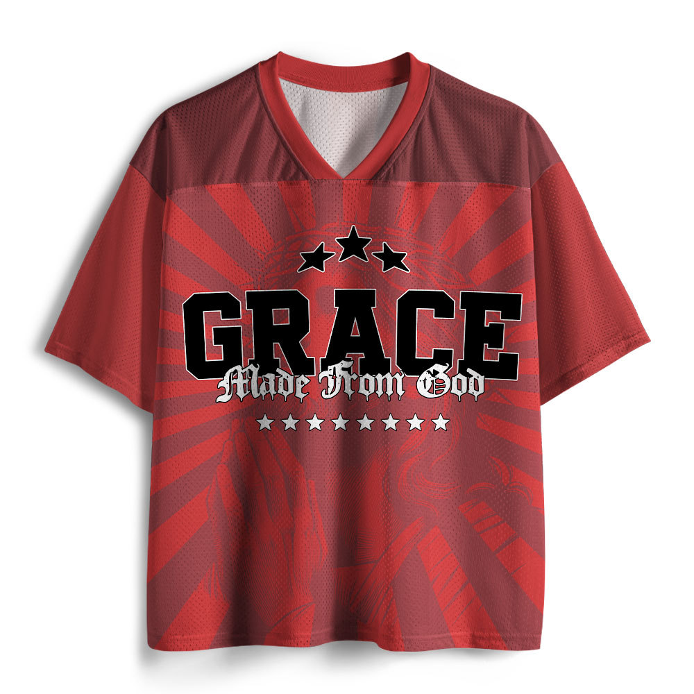 Grace Made From God Christian Mesh Jersey