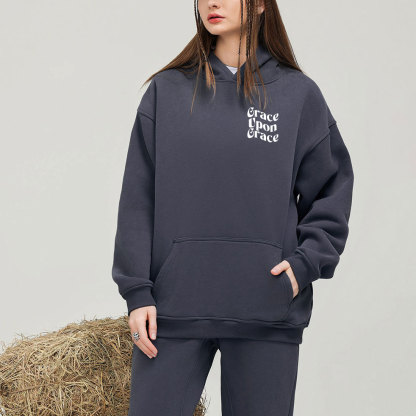 Grace Upon Grace Christian Fleece Hoodie Set