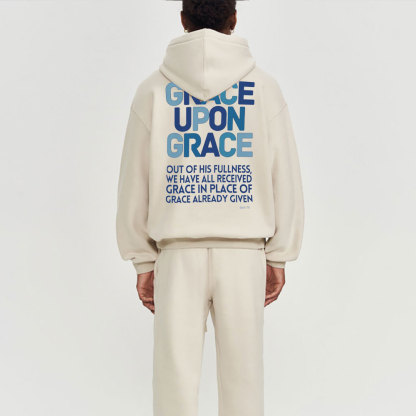 Grace Upon Grace Christian Fleece Hoodie Set