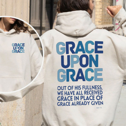 Grace Upon Grace Christian Fleece Hoodie Set