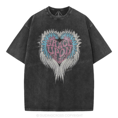 Grace Upon Grace Christian Washed T-Shirt