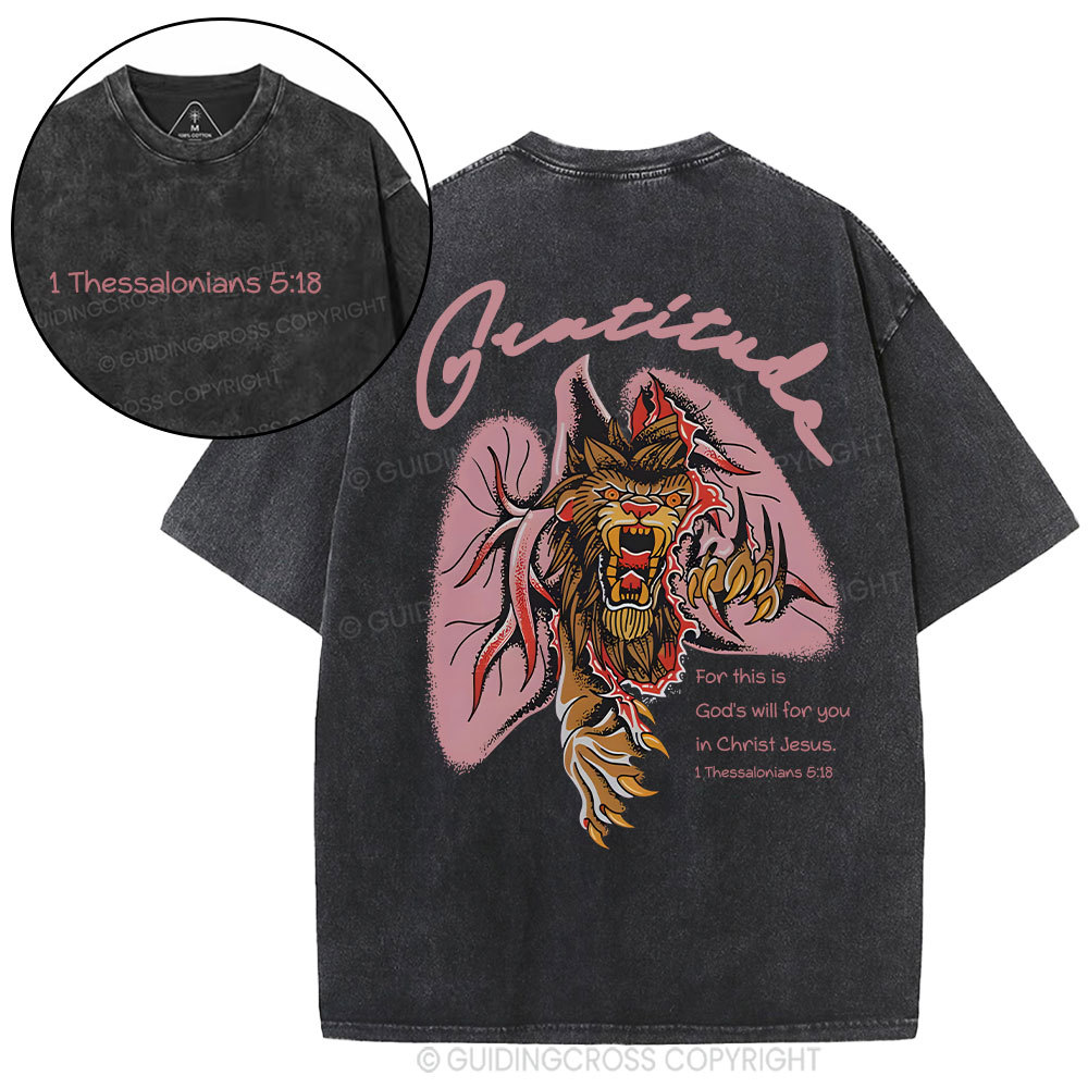 Gratitude Brandon Lake Christian Washed T-Shirt