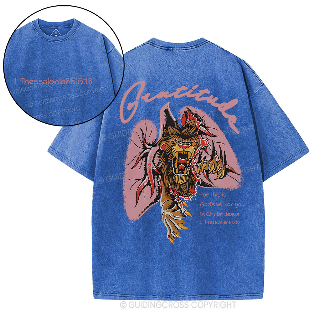 Gratitude Brandon Lake Christian Washed T-Shirt